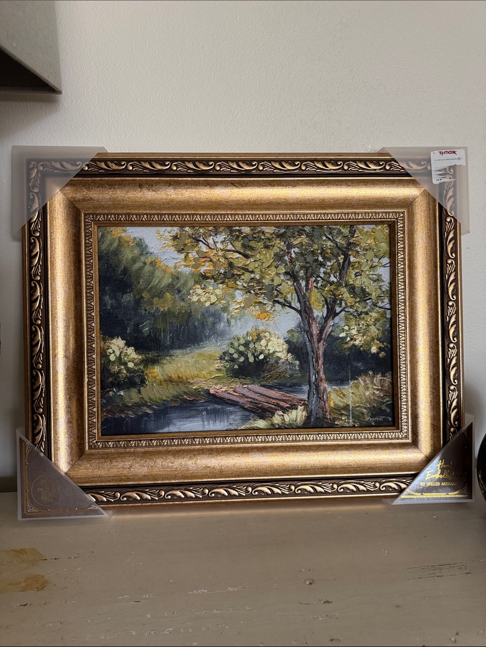 Gold Framed Landscape Painting - Unbranded
